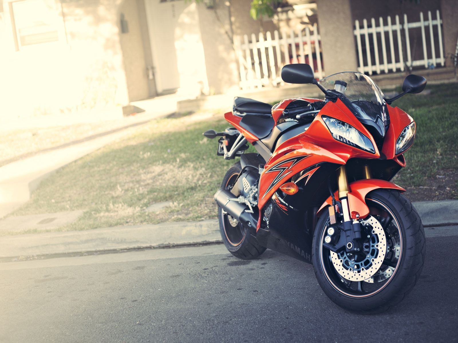 Yamaha, red, , yzf-r6, , motorcycle, , 