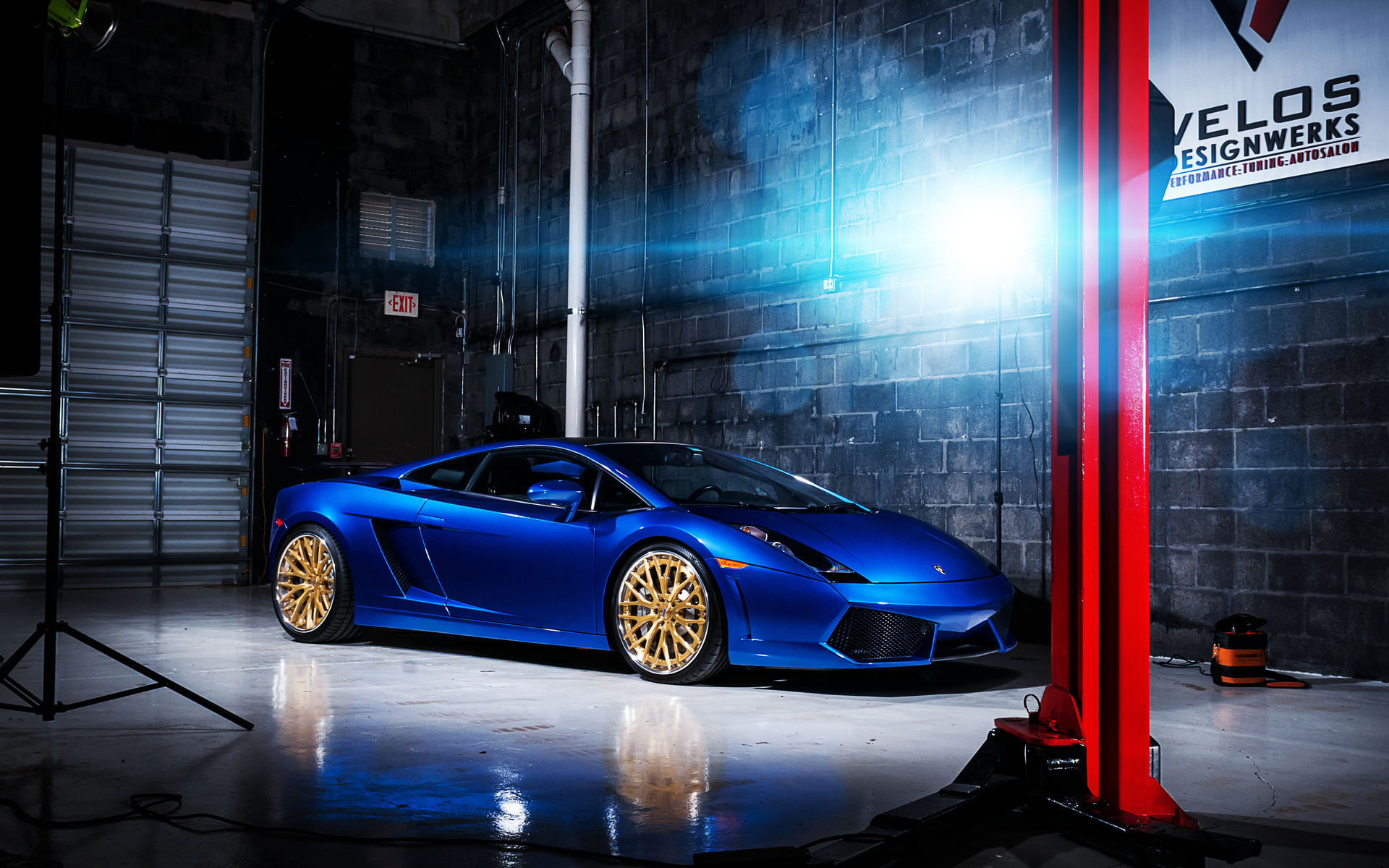 , gallardo, , blue, , Lamborghini