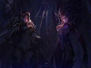 chenbo, sarah kerrigan, starcraft, , , world of warcraft, sylvanas windrunner