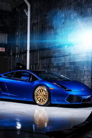 , gallardo, , blue, , Lamborghini