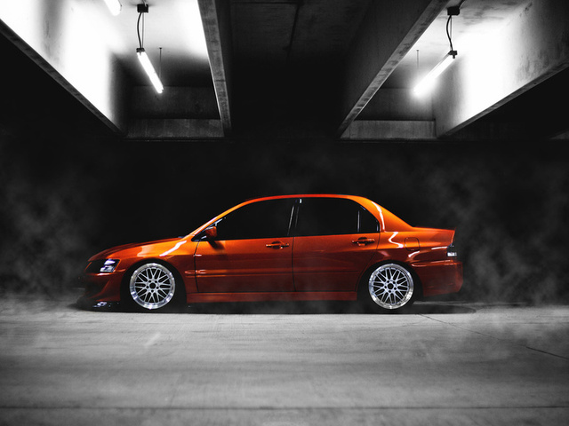 , orange, low, , Mitshubishi, lancer, ix, evo, evolution