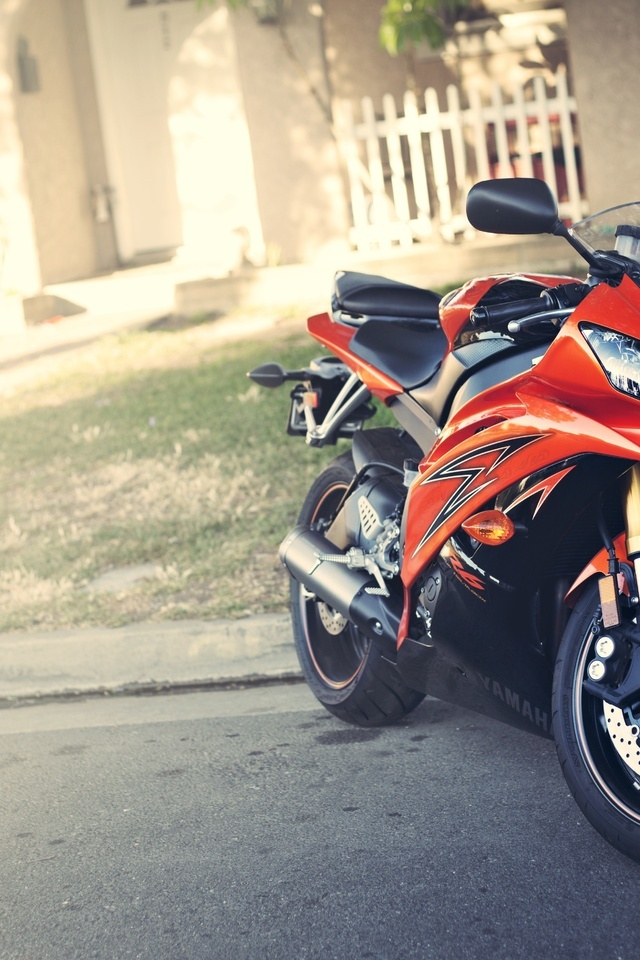 Yamaha, red, , yzf-r6, , motorcycle, , 