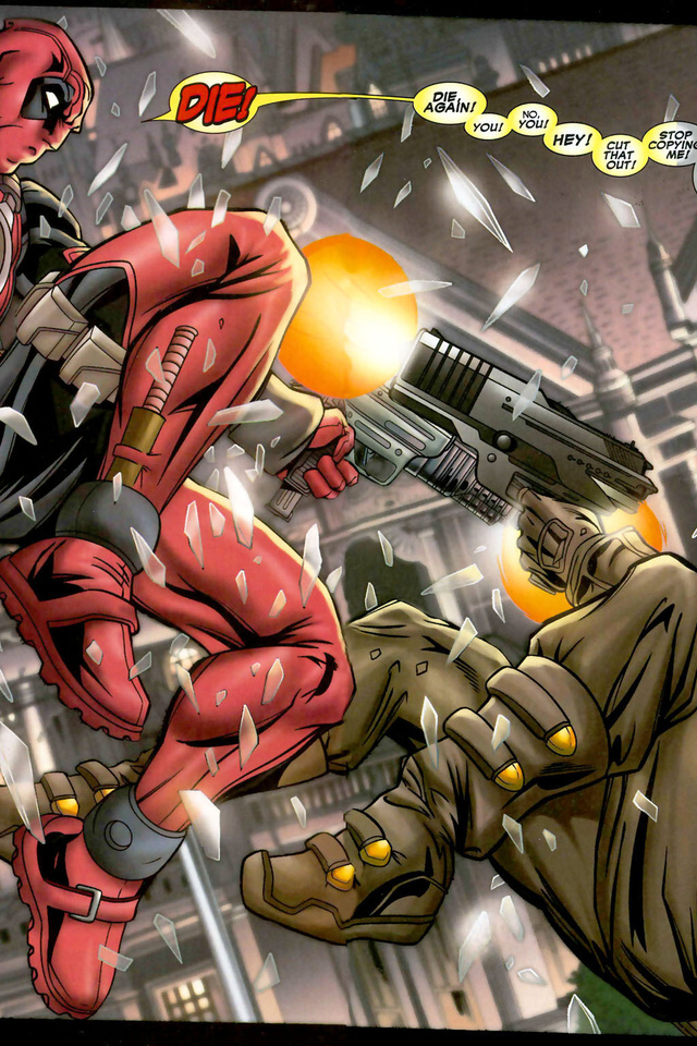 comics, , heroes, , gun, ninja, marvel, Deadpool, 