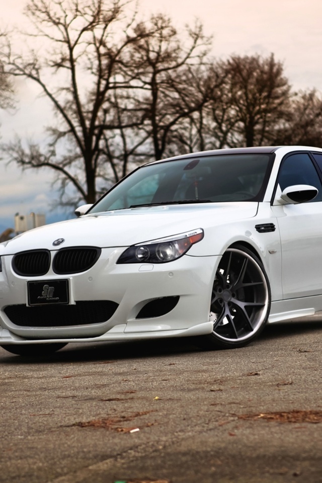 parking, , m5, , white, e60, , Bmw, , 