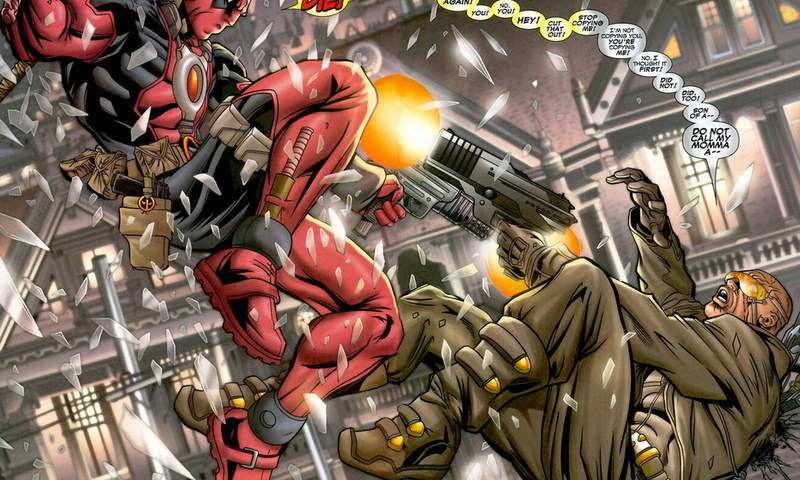 comics, , heroes, , gun, ninja, marvel, Deadpool, 