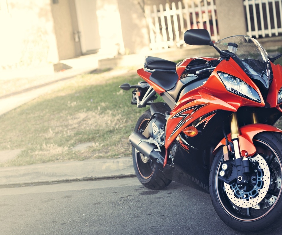 Yamaha, red, , yzf-r6, , motorcycle, , 