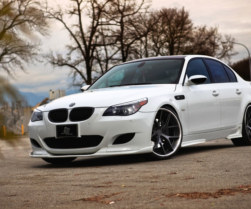 parking, , m5, , white, e60, , Bmw, , 