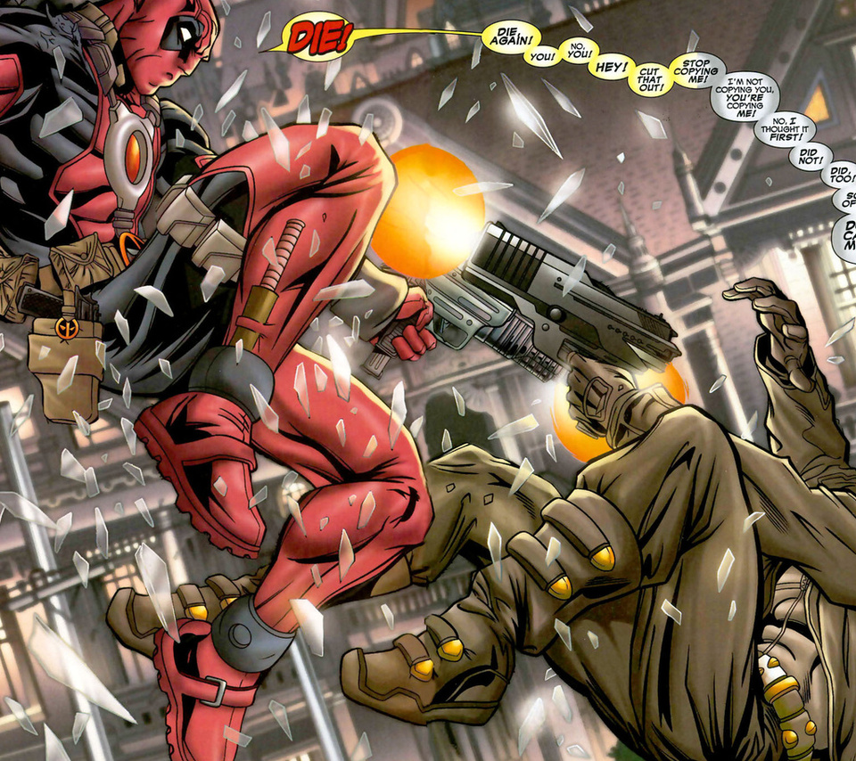 comics, , heroes, , gun, ninja, marvel, Deadpool, 