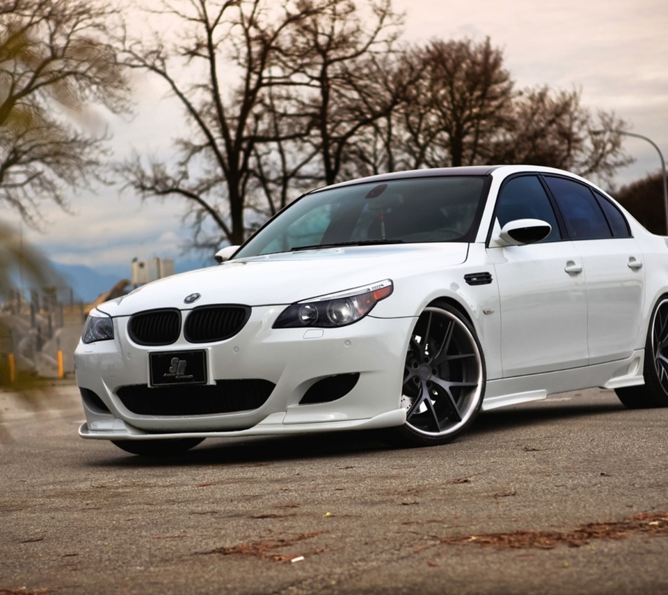 parking, , m5, , white, e60, , Bmw, , 