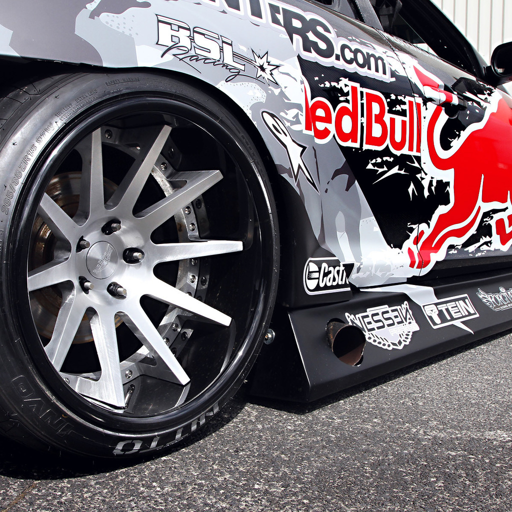 spoiler, rx-8, widebody, wheels, team, competition, red-bull racing, sportcar, Mazda, tuning, drift