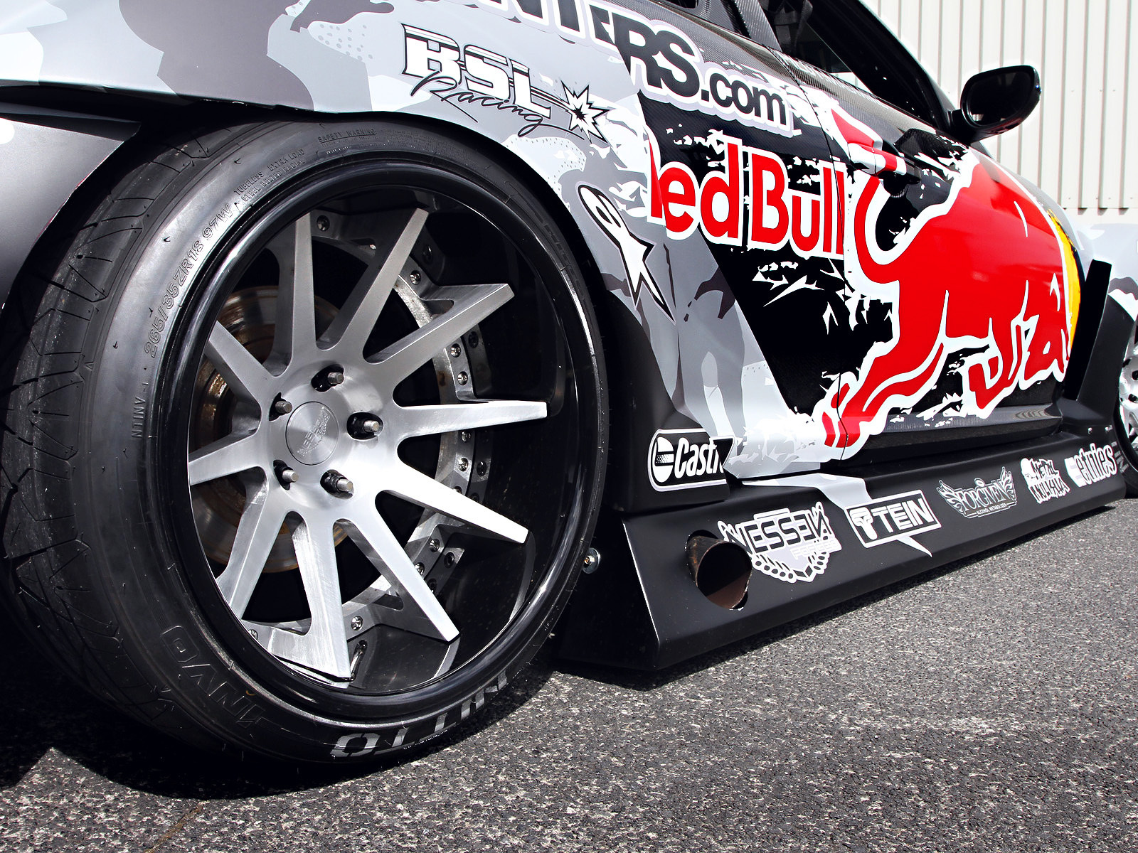 spoiler, rx-8, widebody, wheels, team, competition, red-bull racing, sportcar, Mazda, tuning, drift