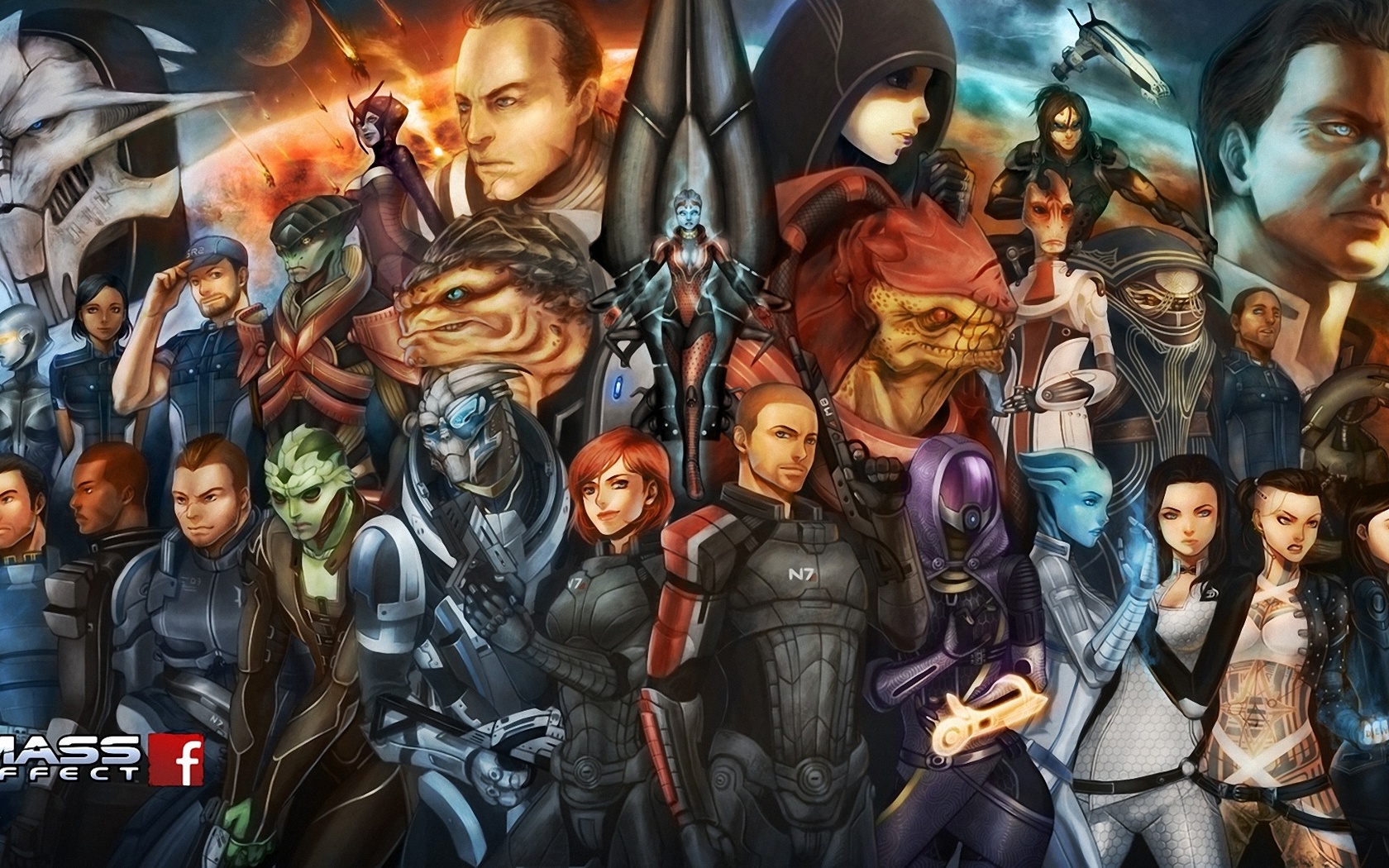 Fan art, , , , , mass effect, 