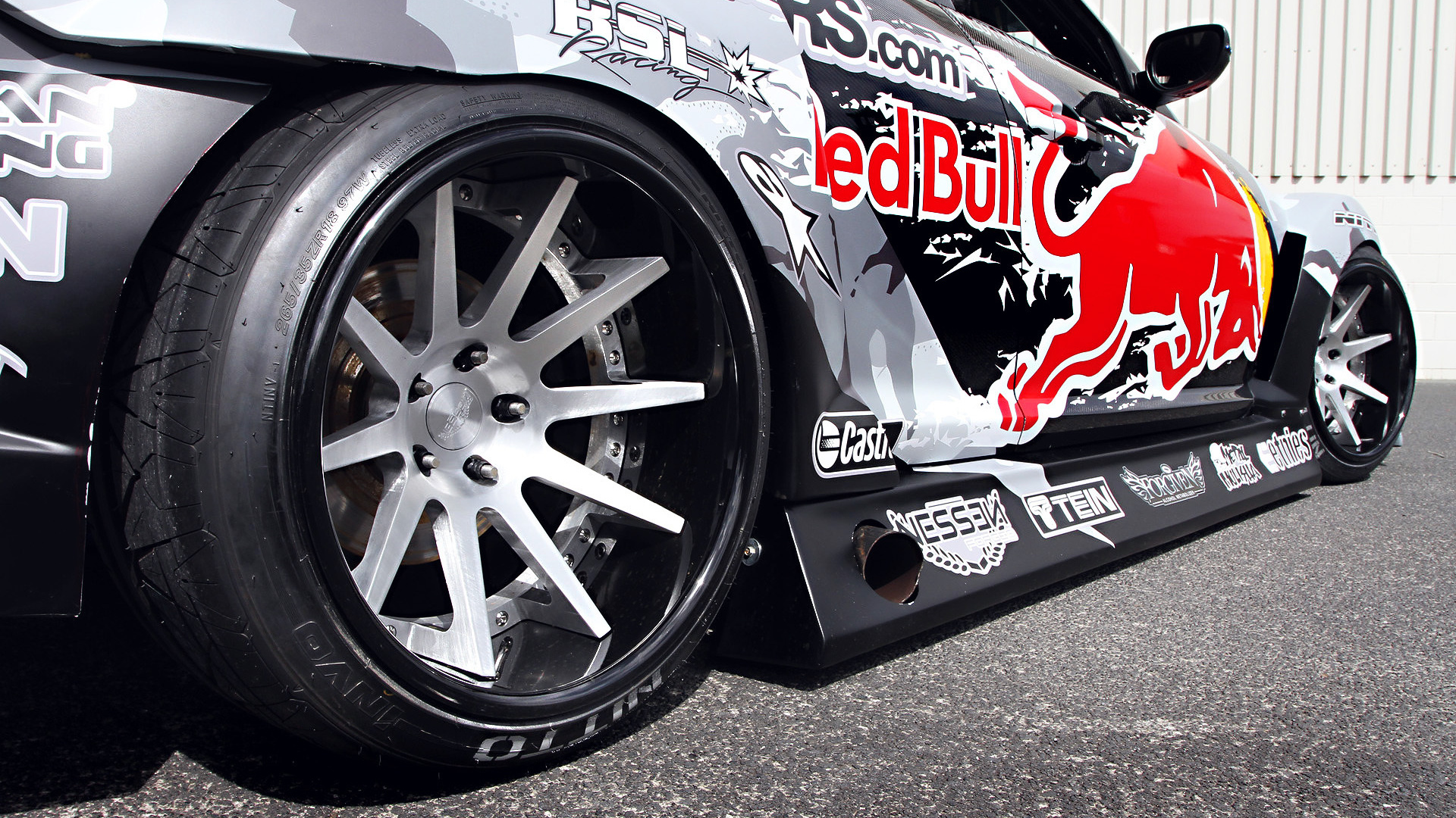 spoiler, rx-8, widebody, wheels, team, competition, red-bull racing, sportcar, Mazda, tuning, drift