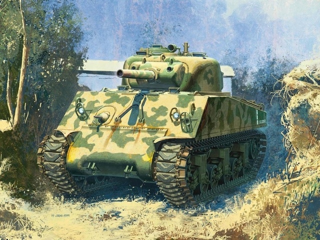 105 , , ww2., sherman, m4, , the pacific, , 