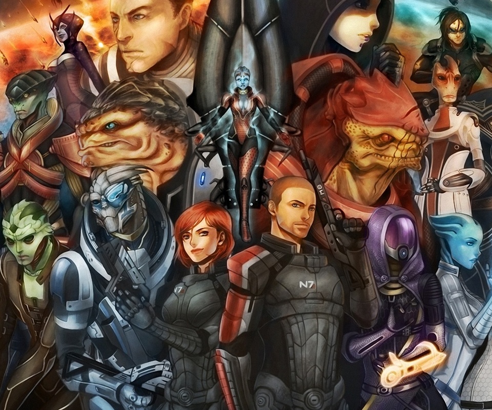 Fan art, , , , , mass effect, 