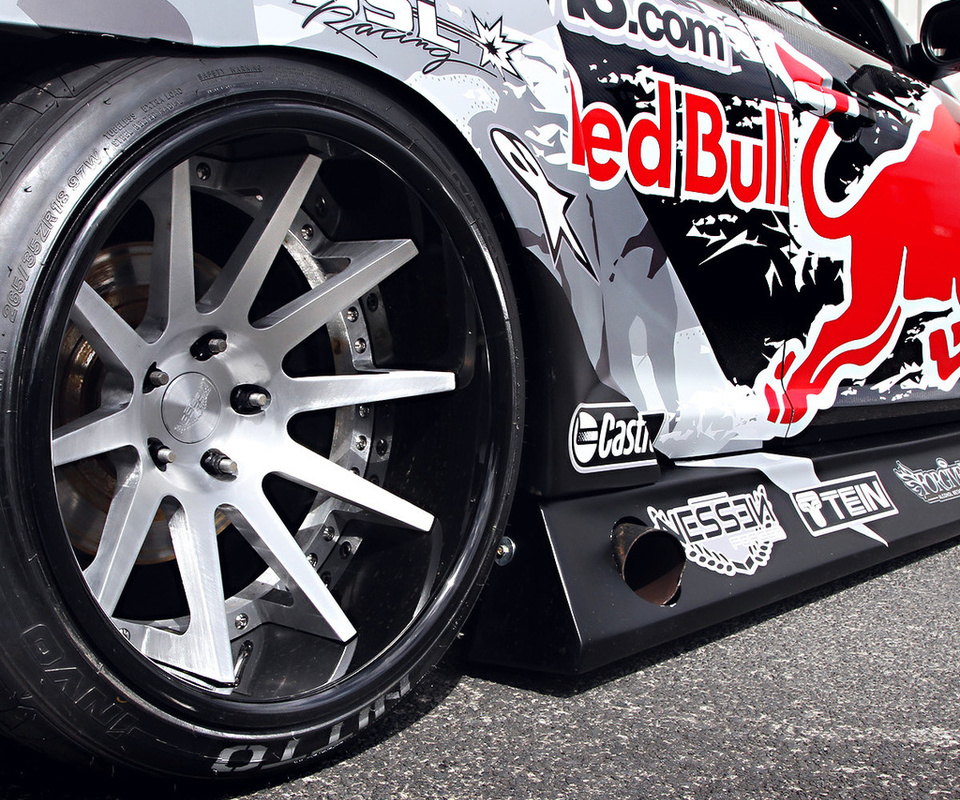 spoiler, rx-8, widebody, wheels, team, competition, red-bull racing, sportcar, Mazda, tuning, drift