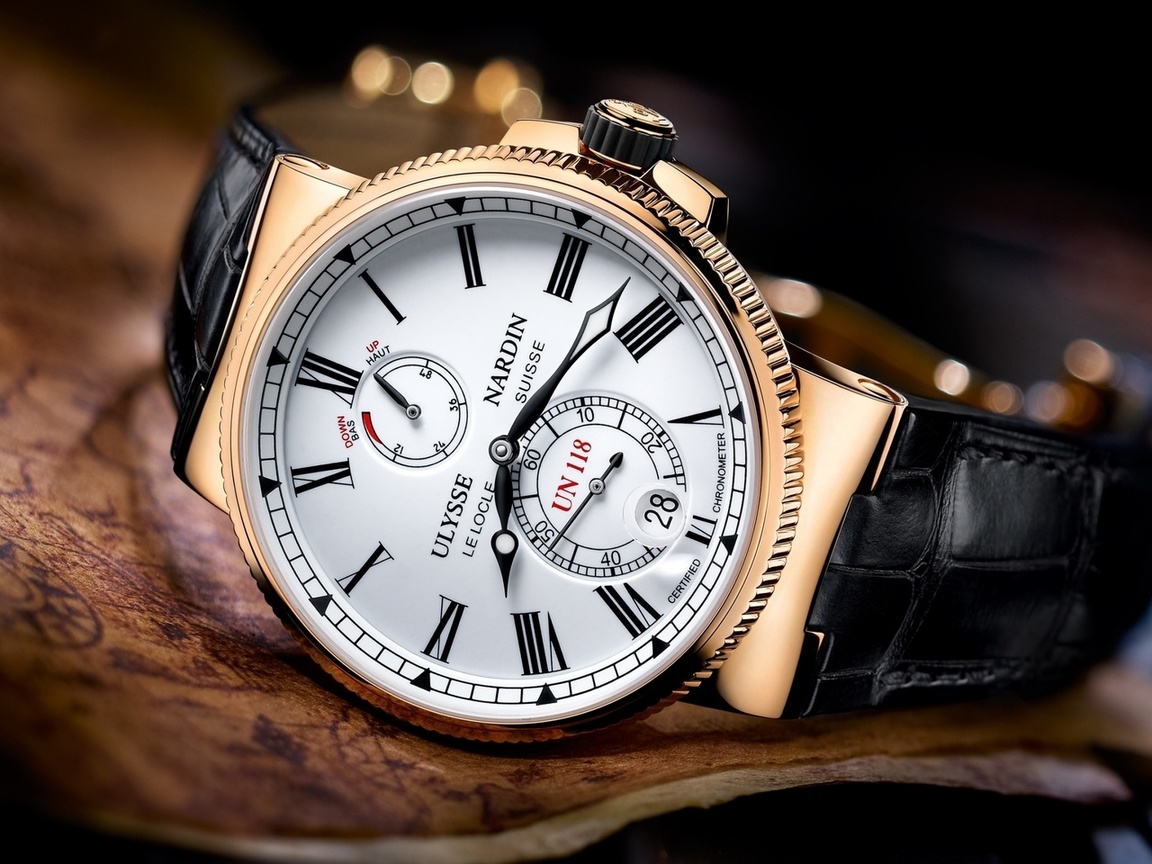 , ulysse, nardin, gold