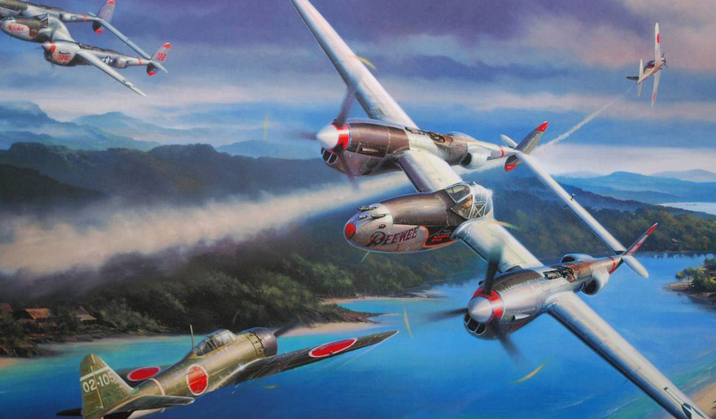 , nicolas trudgia, , , Lockheed p-38 lightning