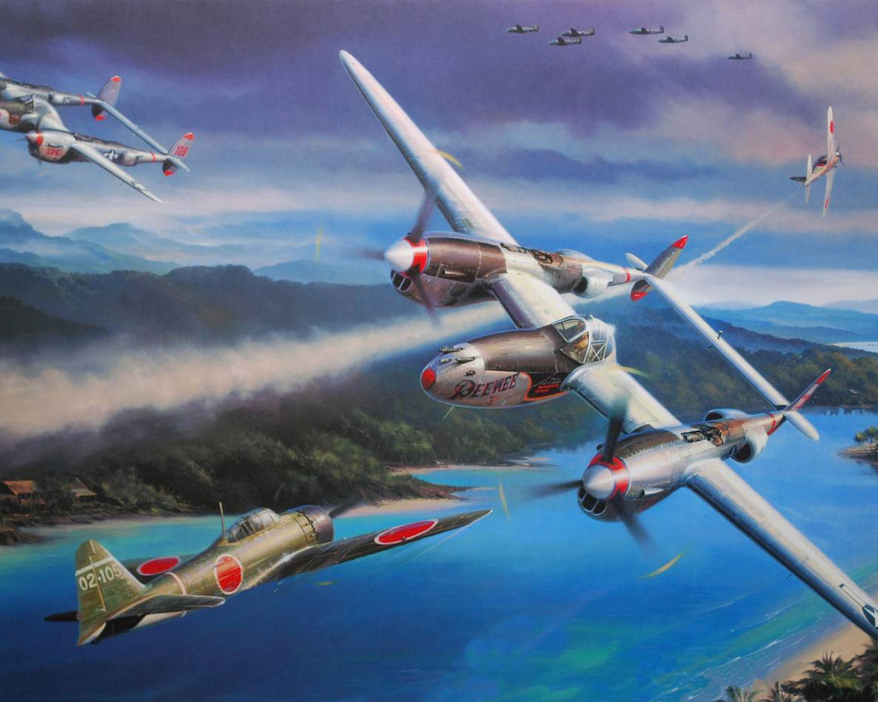 , nicolas trudgia, , , Lockheed p-38 lightning