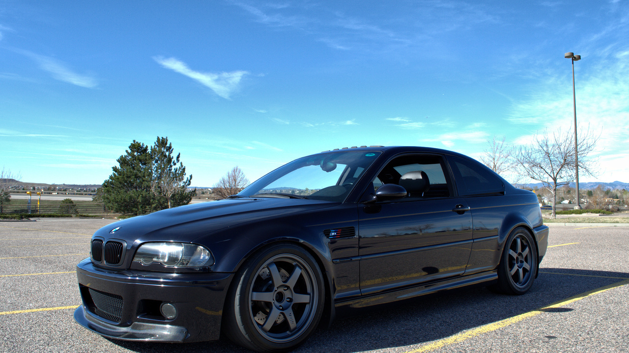 black, , m3, , trees, Bmw, , wheels, , , e46