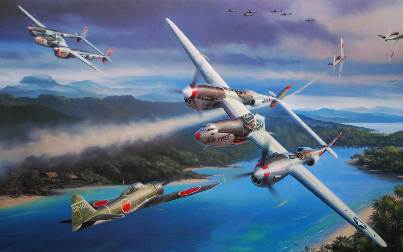 , nicolas trudgia, , , Lockheed p-38 lightning