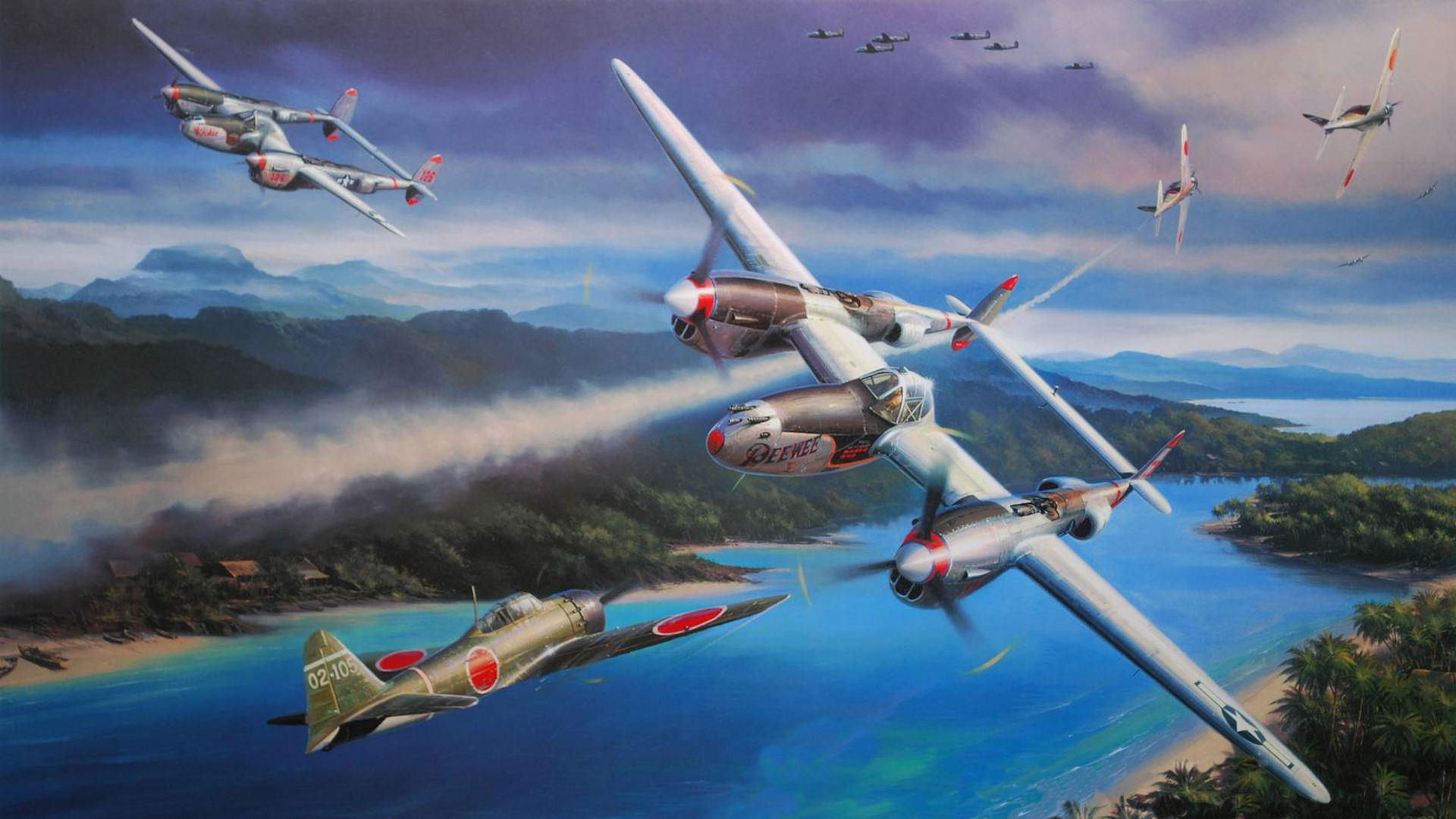 , nicolas trudgia, , , Lockheed p-38 lightning