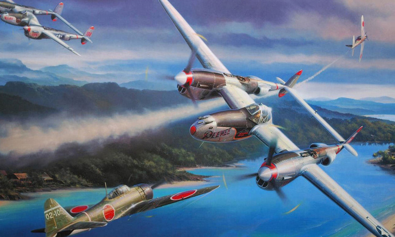 , nicolas trudgia, , , Lockheed p-38 lightning