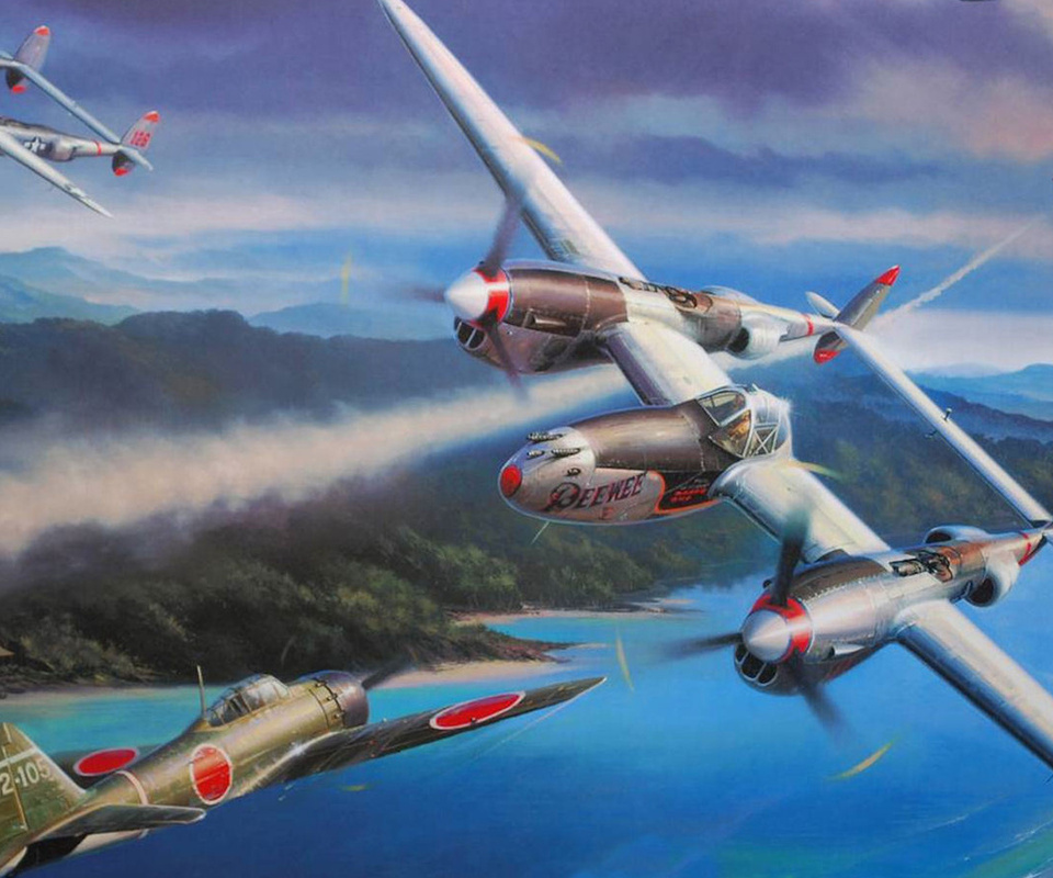 , nicolas trudgia, , , Lockheed p-38 lightning