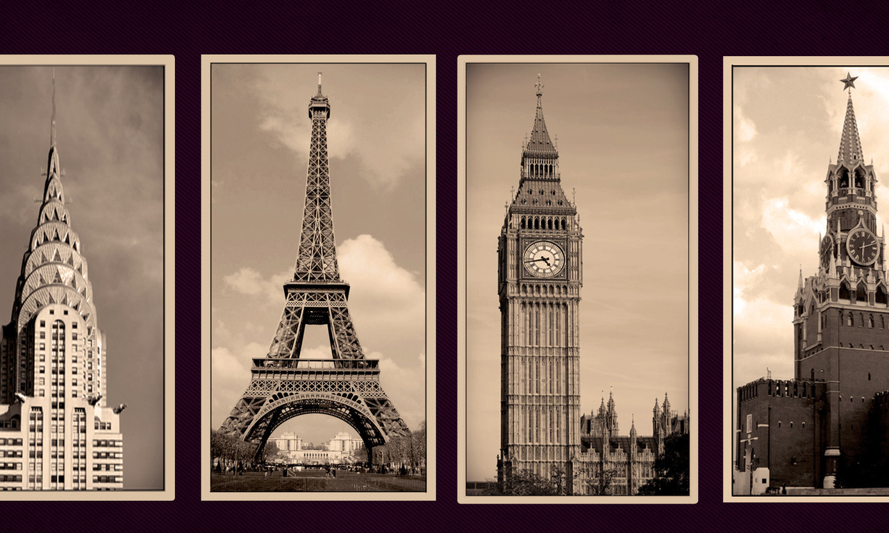 New york, , moscow, paris, london