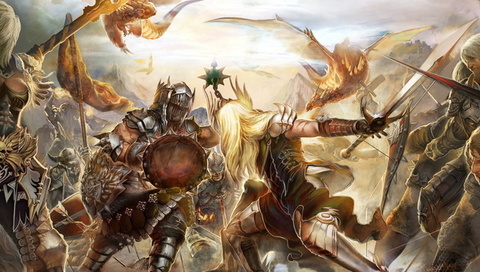 swords, Forsaken world, mmorpg, perfect world, , dragons, battle, knights, 