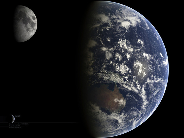 , , moon, earth