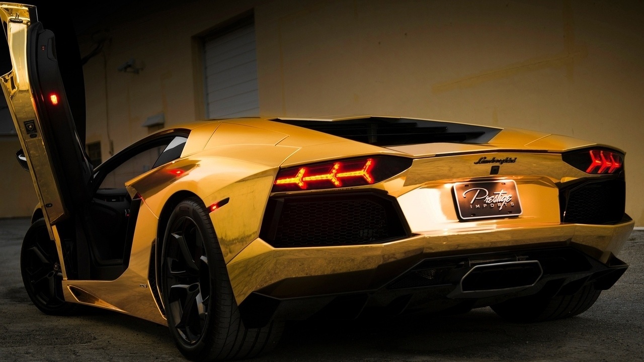 , , gold, , aventador, , Lamborghini, 