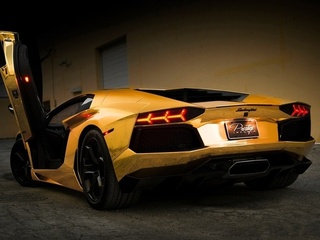 , , gold, , aventador, , Lamborghini, 