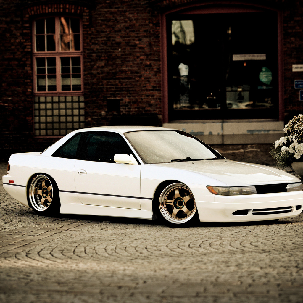 , white, Nissan, , s13, , silvia