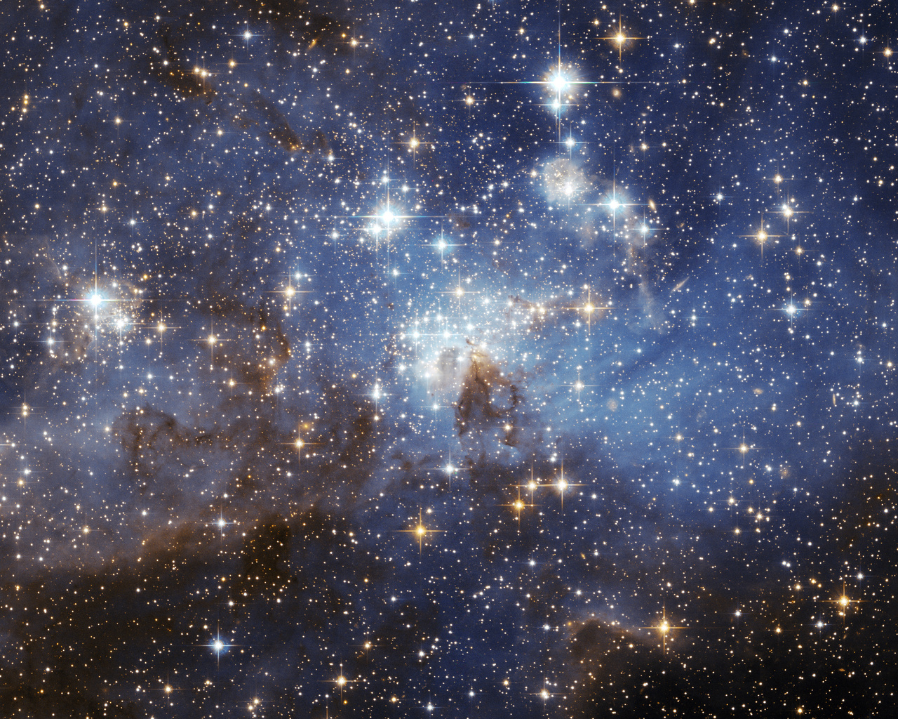 stars, , , nebula, Lh 95, , space