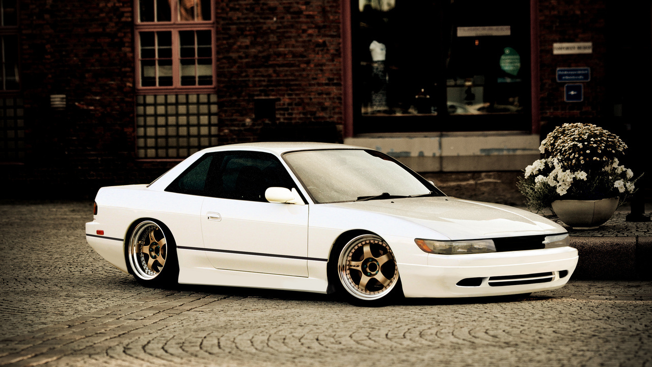 , white, Nissan, , s13, , silvia