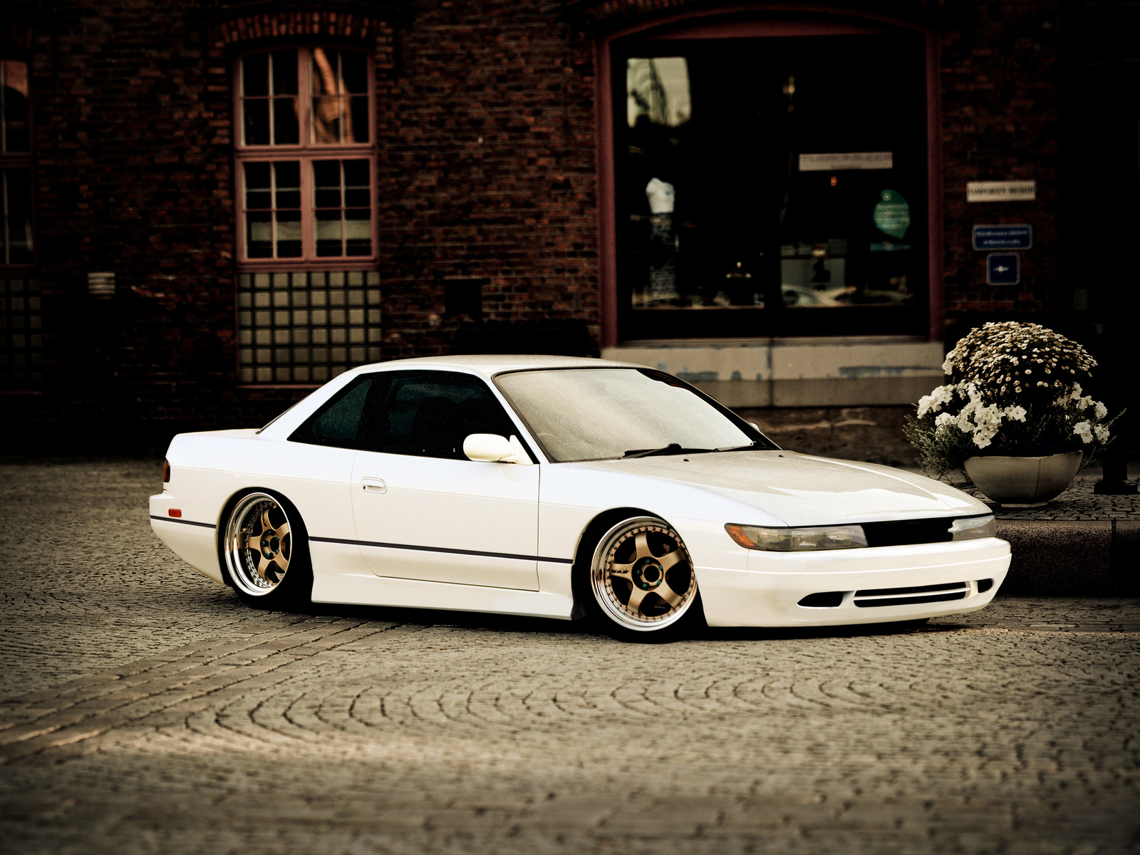 , white, Nissan, , s13, , silvia