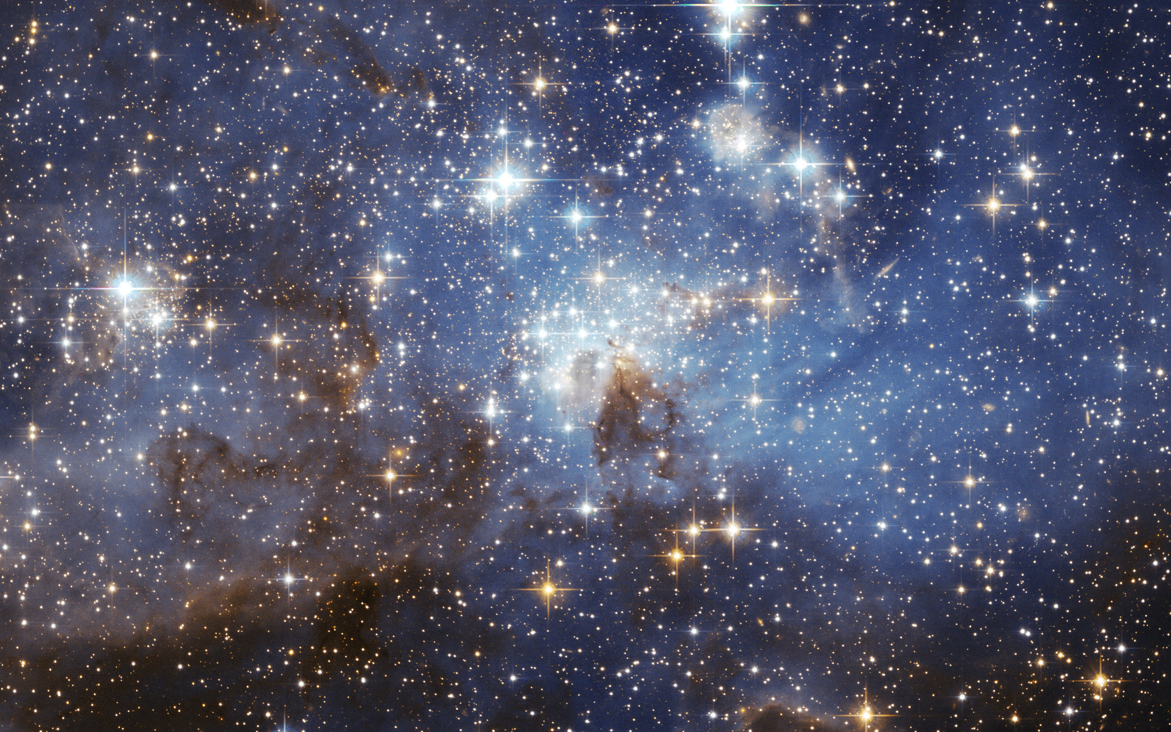 stars, , , nebula, Lh 95, , space