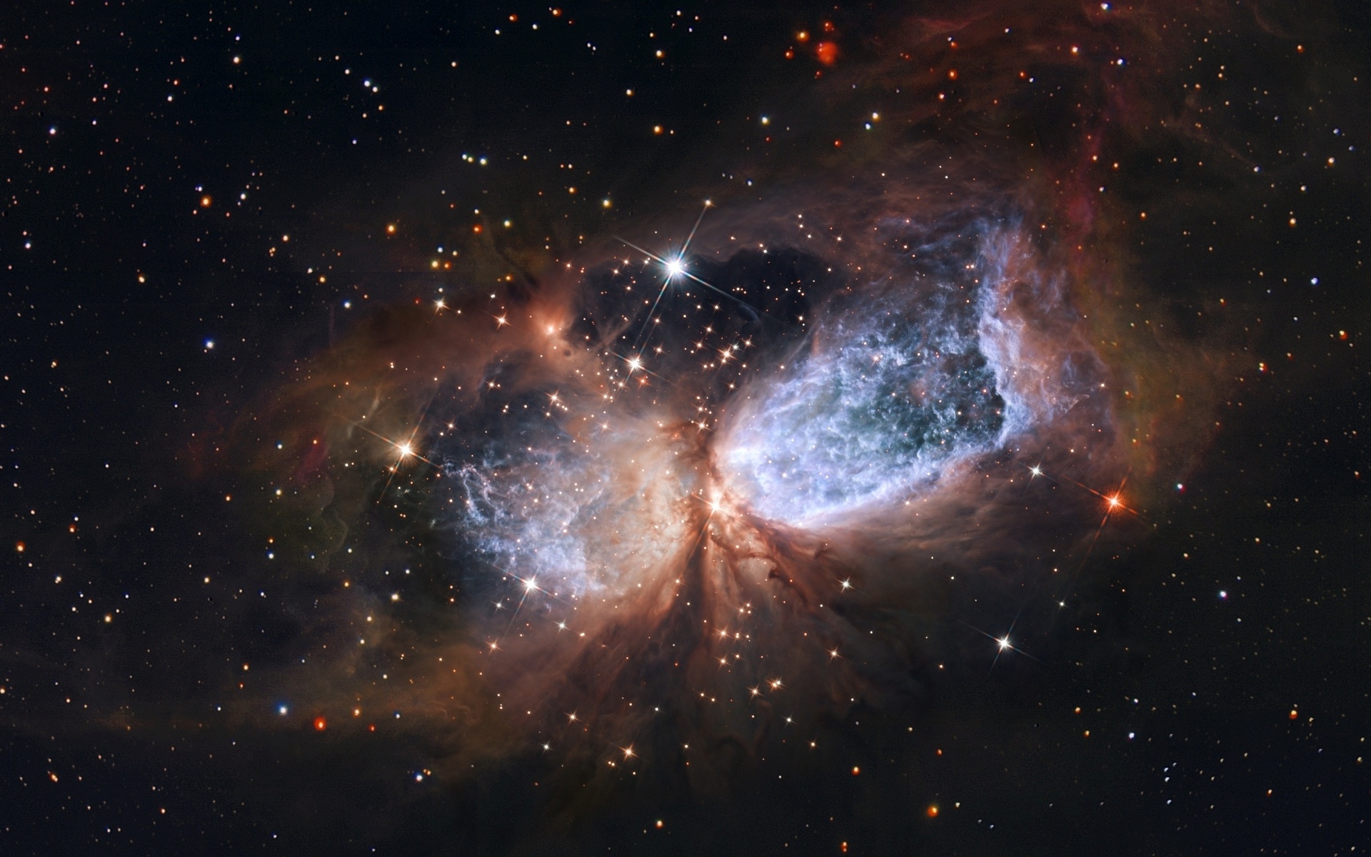 nasa, view, Hubble, region s 106, star-forming region, hubble space telescope, star, esa, dust