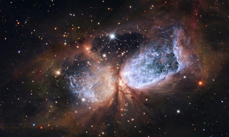 nasa, view, Hubble, region s 106, star-forming region, hubble space telescope, star, esa, dust