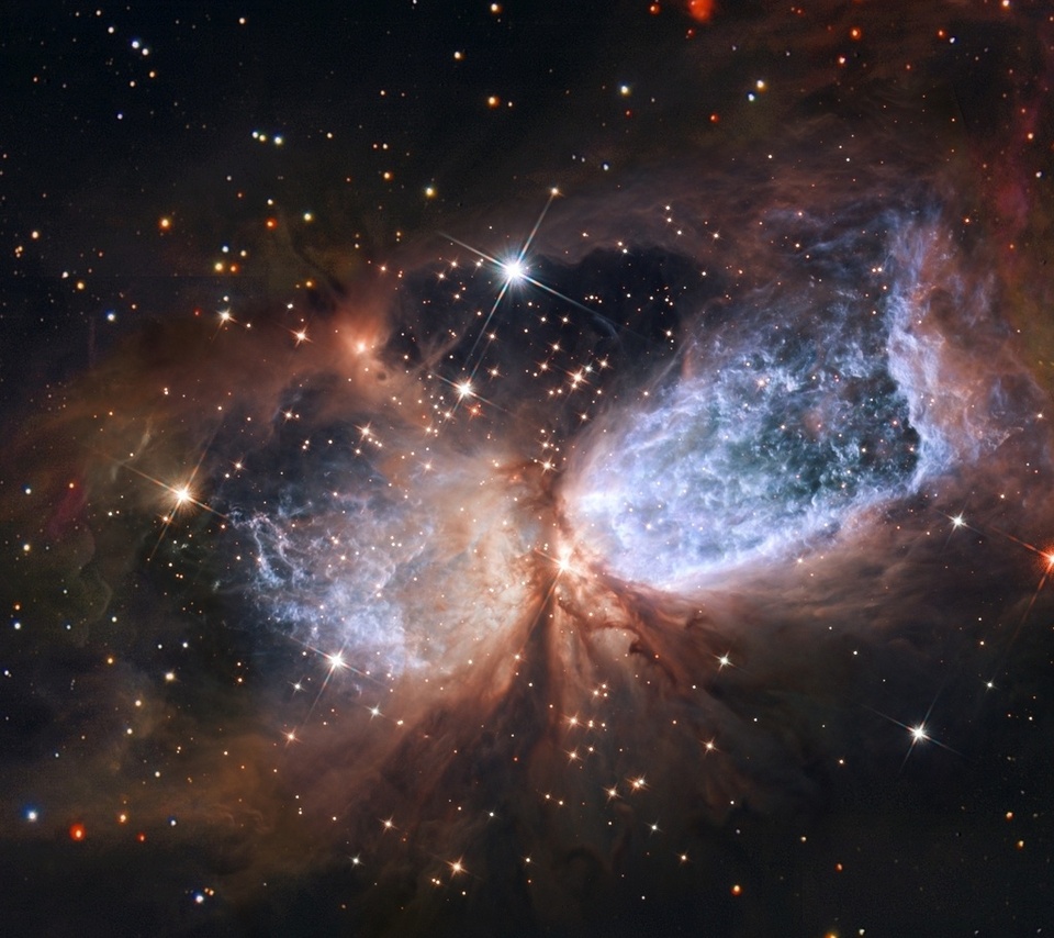 nasa, view, Hubble, region s 106, star-forming region, hubble space telescope, star, esa, dust
