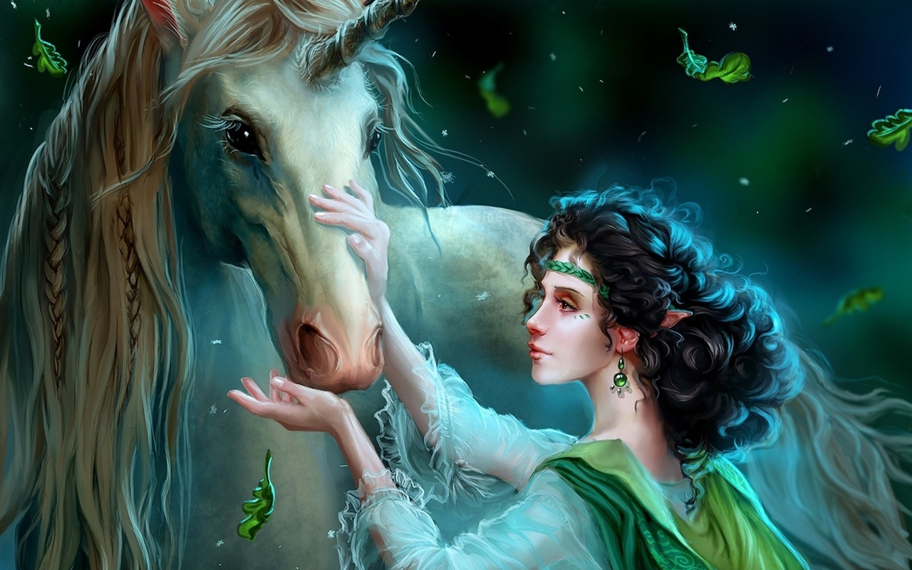 wild dreamer, , , uildrim, unicorn, art, Fairytale, fantasy, , elf