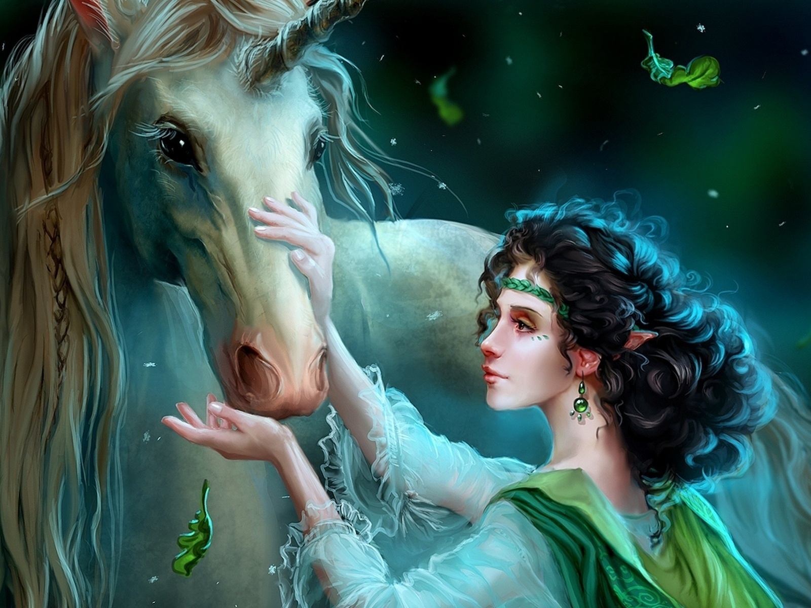 wild dreamer, , , uildrim, unicorn, art, Fairytale, fantasy, , elf