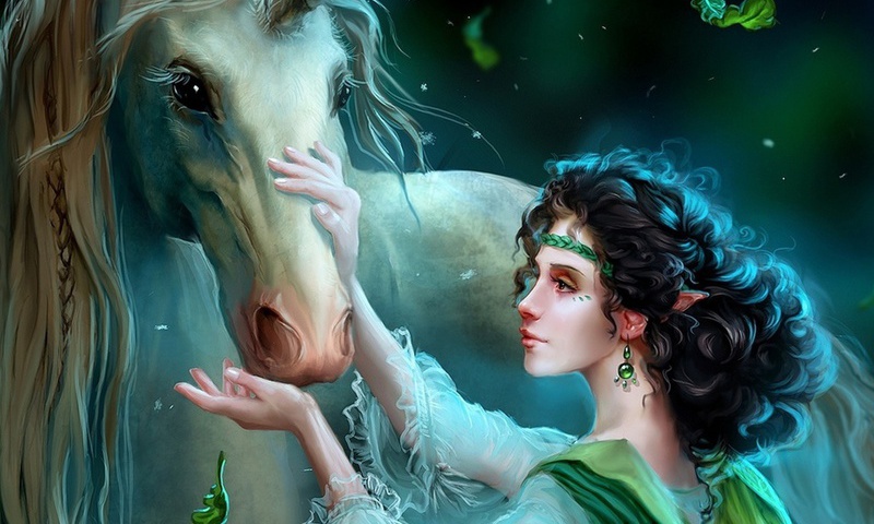 wild dreamer, , , uildrim, unicorn, art, Fairytale, fantasy, , elf