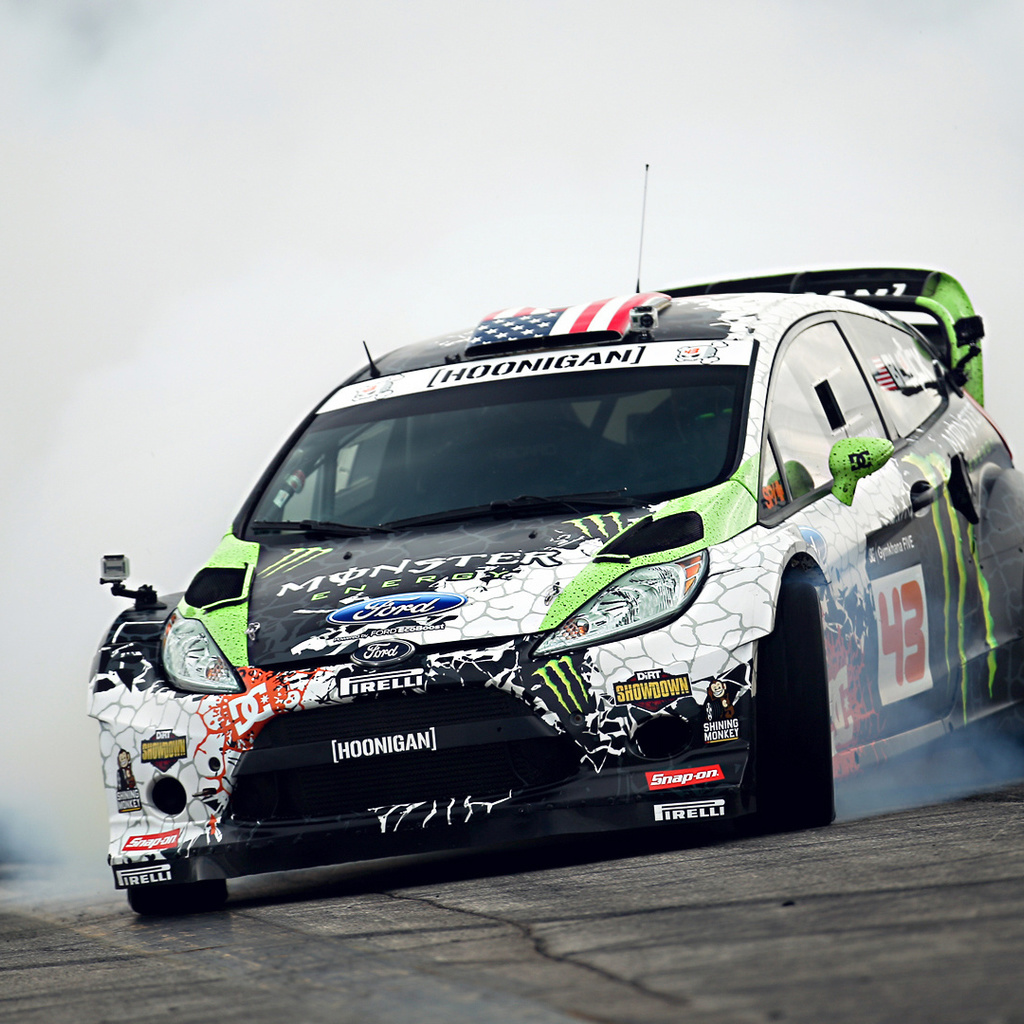 sportcar, gymkhana, monster energy, tuning, drift, Ford, smoke, fiesta, ken block