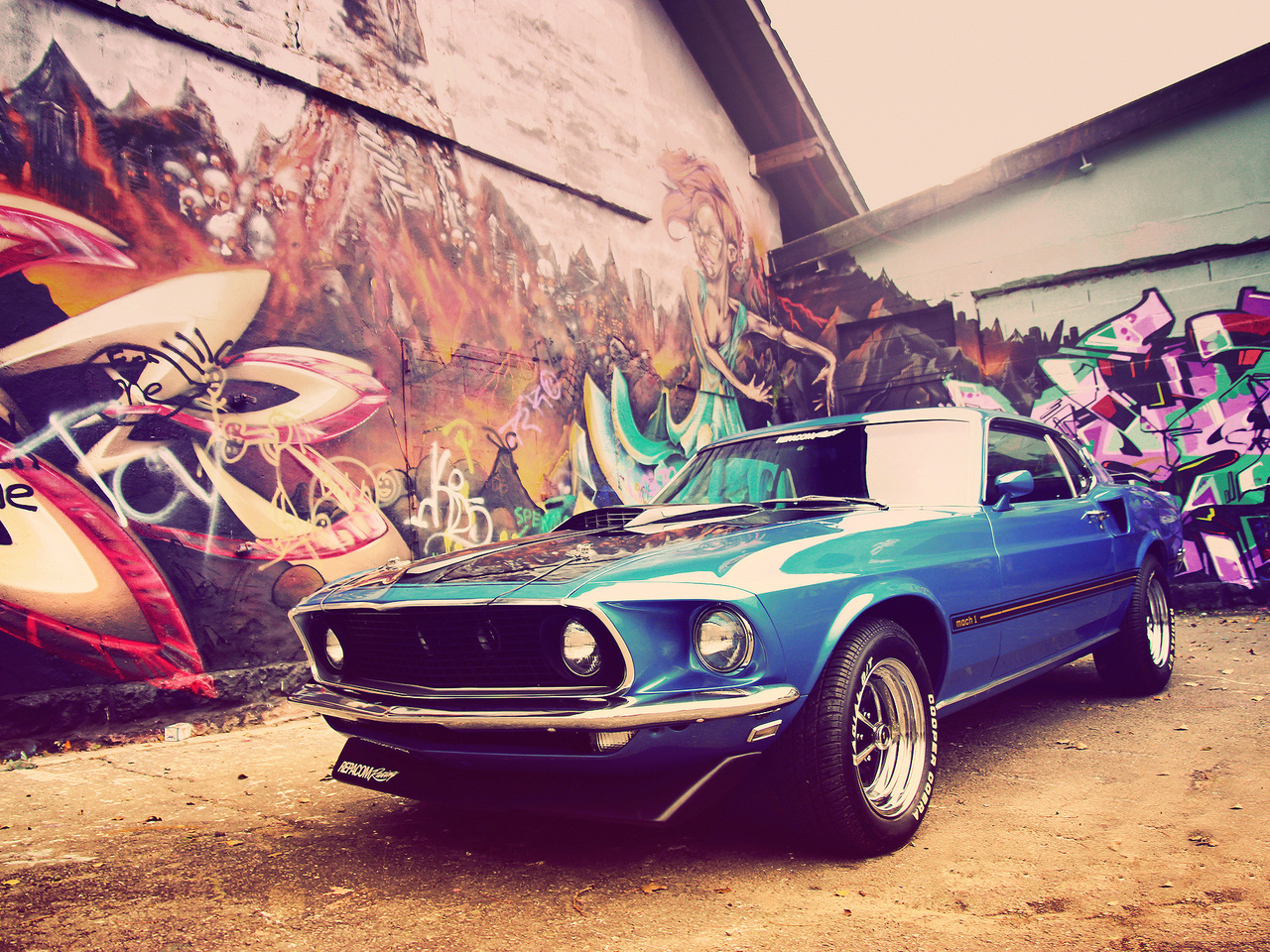 classic, , 1969, , Ford, muscle car, mustang, v8