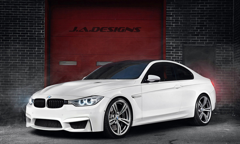 f82, by j.a.designs, white, Bmw, m4, concept car, 2015 coupe