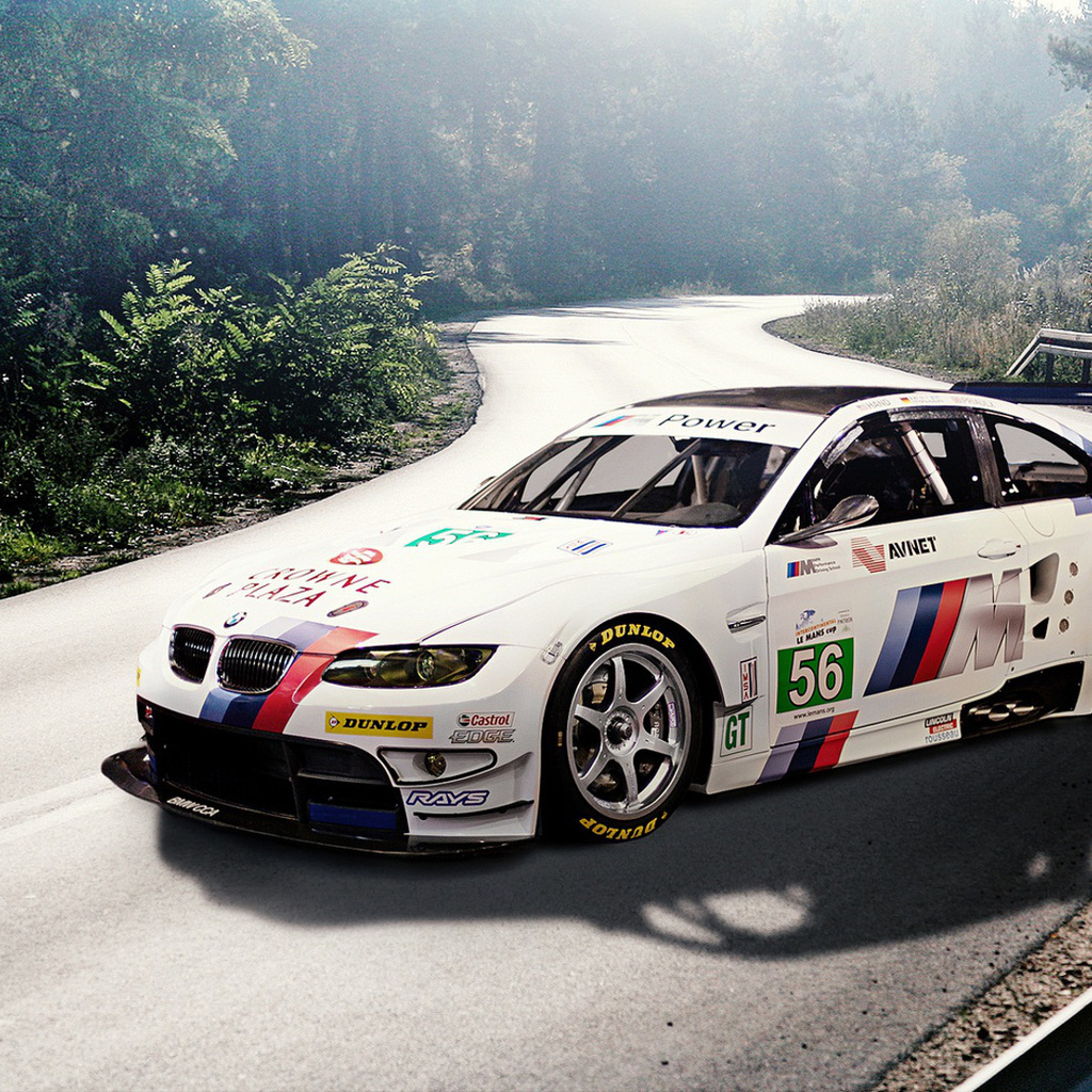 , race car, , e92, m3, white, , , , Bmw