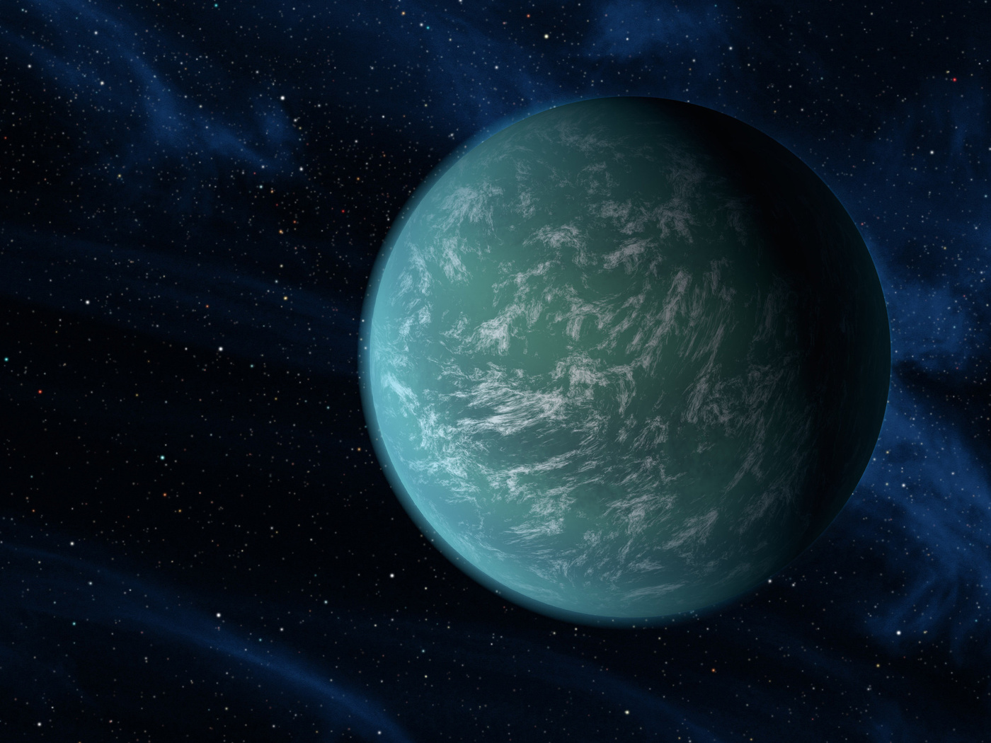 nasa, planet, green, Kepler 22-b
