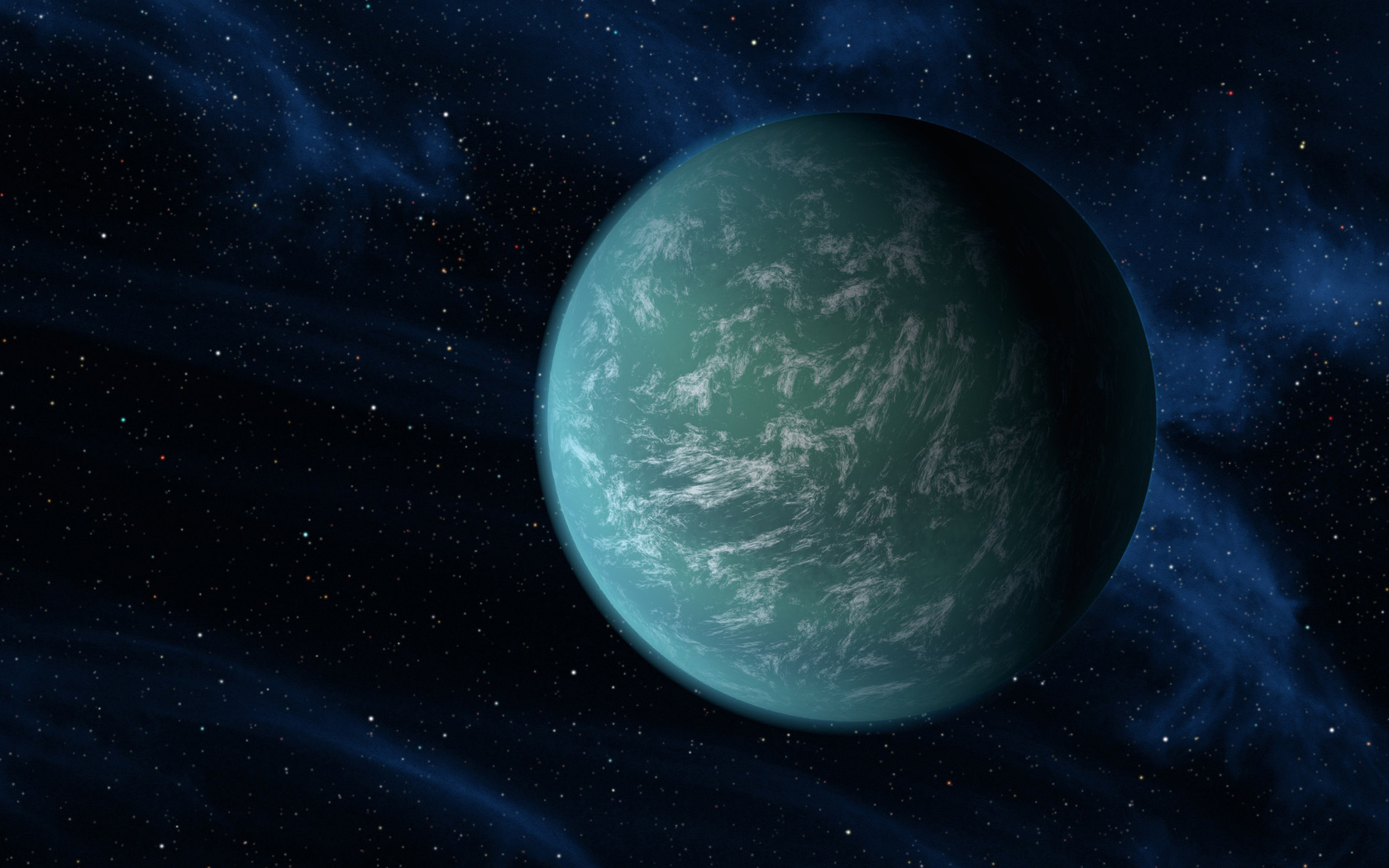 nasa, planet, green, Kepler 22-b